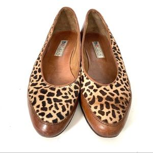 Leopard Print/Leather/CapToe/Flats. Walk on the Wild side!!! So Stunning!